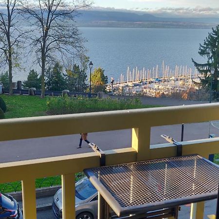Petit Studio Hyper Centre Vue Lac Thonon-O-Phil-De-L-Eau Exterior foto